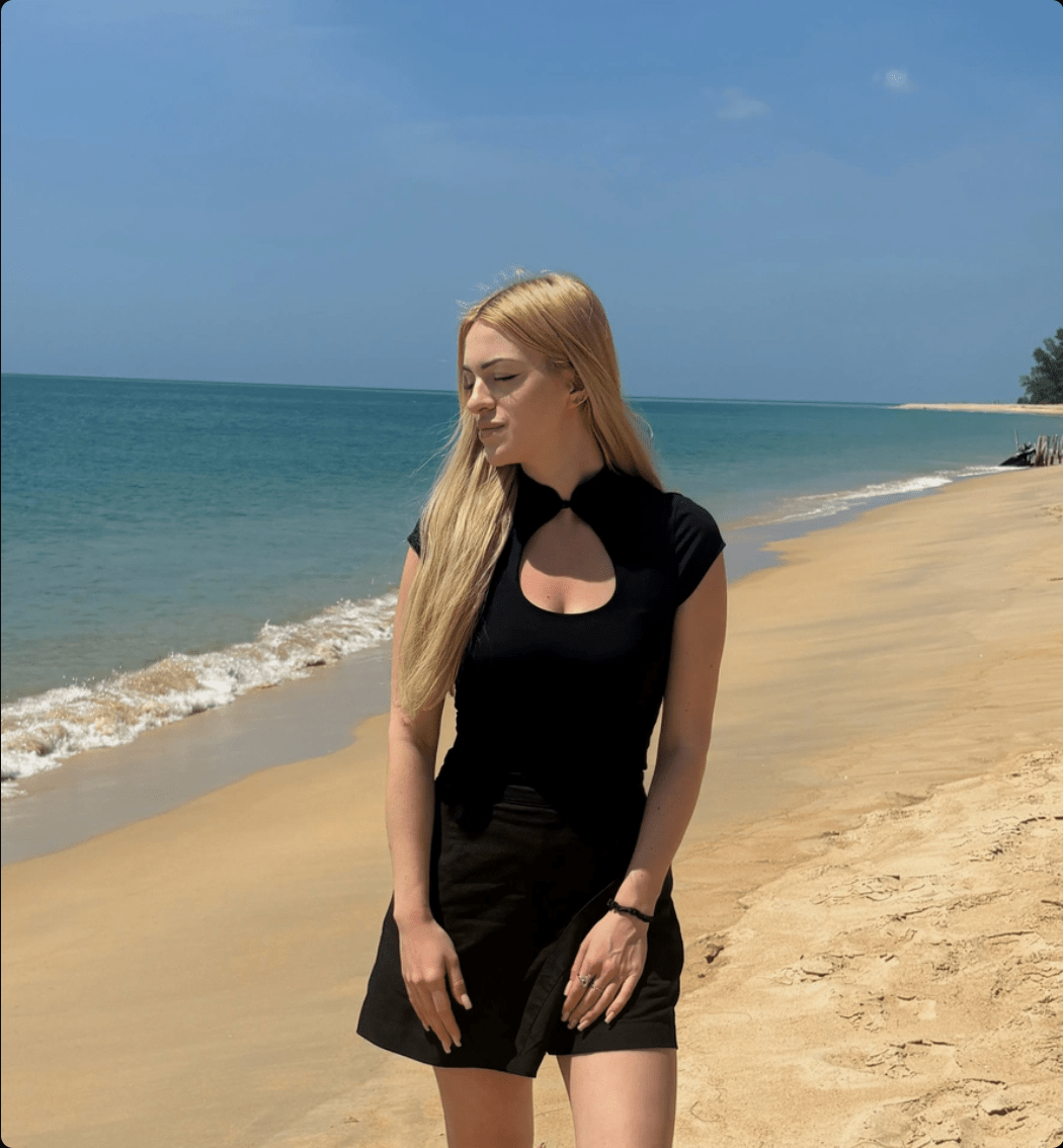 Black/White Mandarin Collar Cut Out Cap Sleeve Top - EveningVerse1 Main image